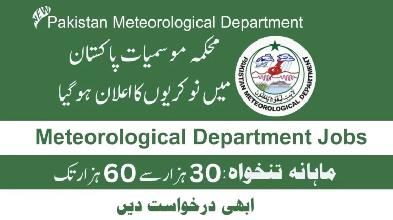 Pakistan Meteorological Department Jobs