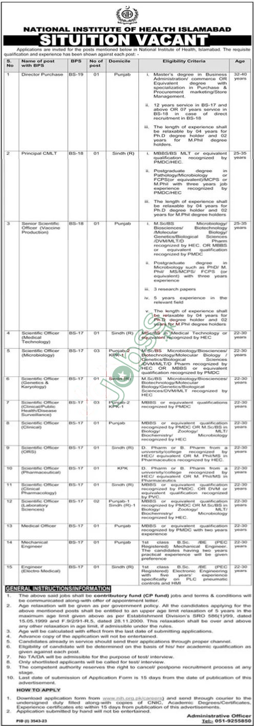 NIH Jobs Advertisements