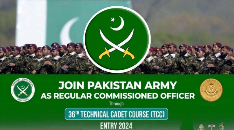 Join Pak Army as Regular Commissioned Officer 36th TCC 2024 Advertisement